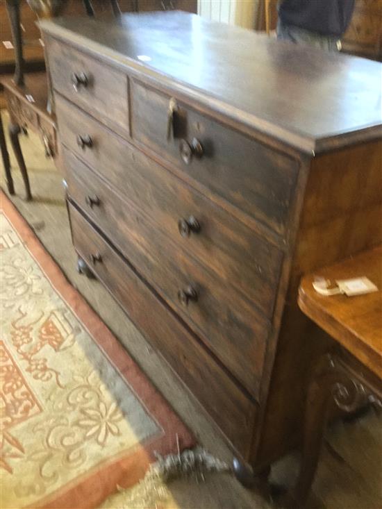 George IV mahogany chest of drawers